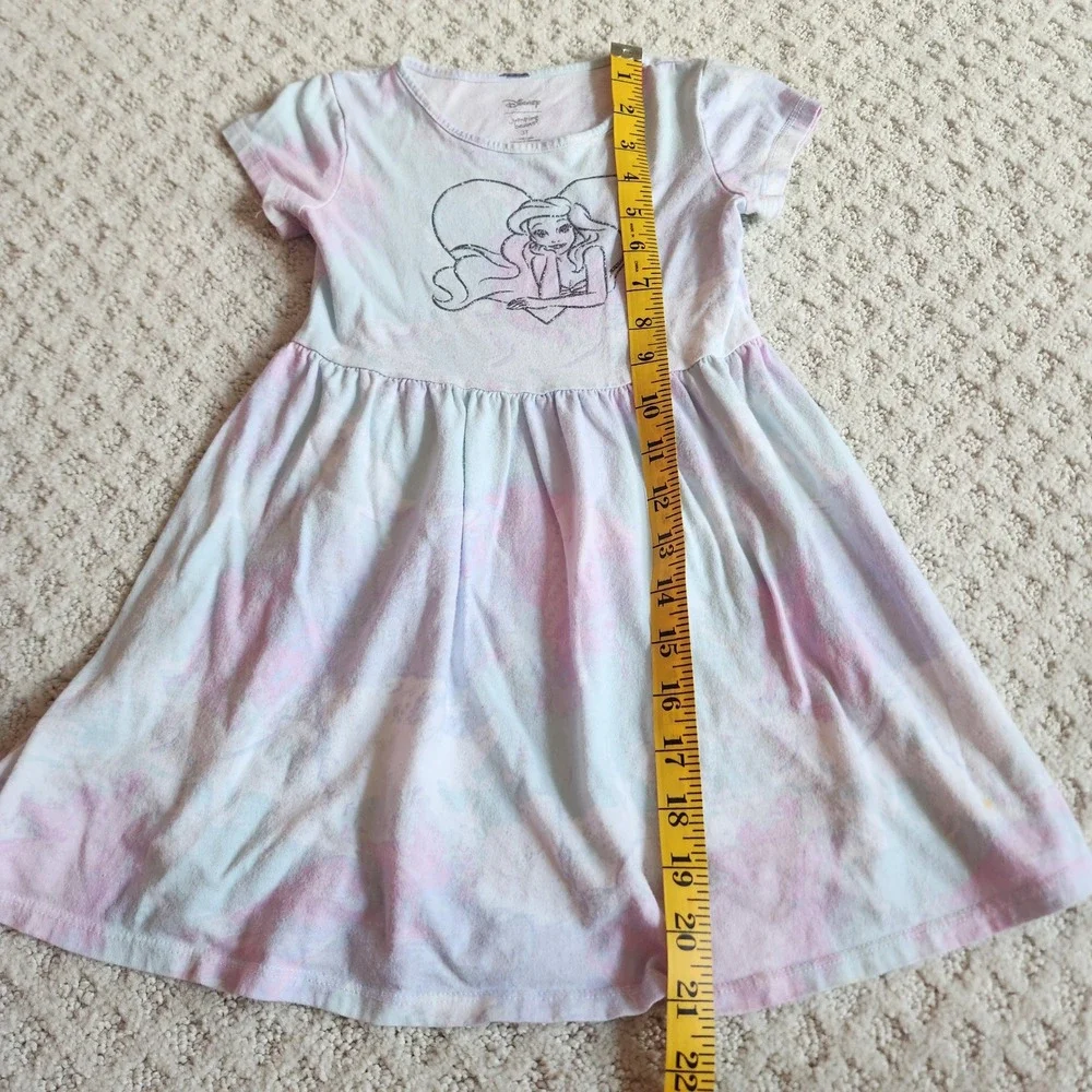 Disney Ariel Little Mermaid Tie‎ Dye Glitter Dress Girls size 3T